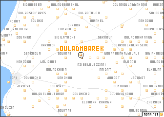 map of Oulad Mbarek