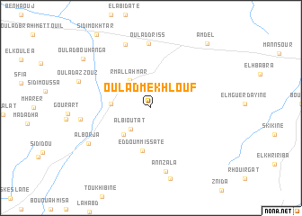 map of Oulad Mekhlouf