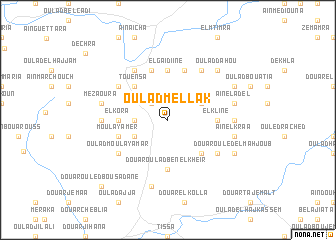 map of Oulad Mellak