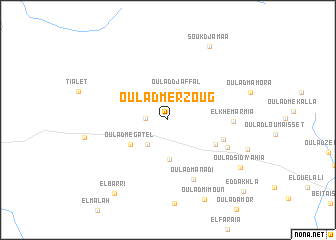 map of Oulad Merzoug