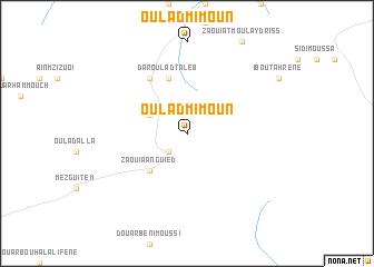 map of Oulad Mimoun