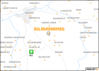 map of Oulad Mohammed