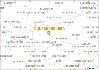 map of Oulad Mohammed