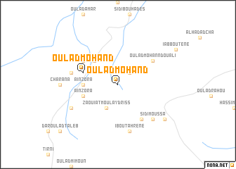 map of Oulad Mohand