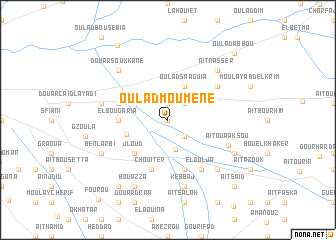 map of Oulad Moumene