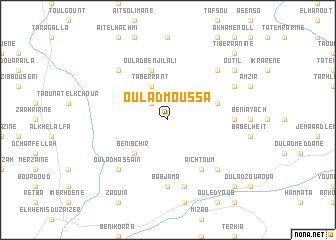 map of Oulad Moussa