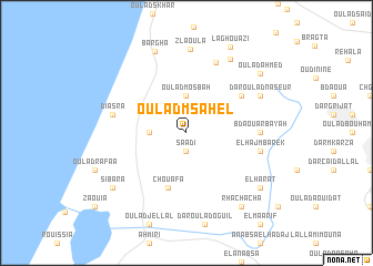 map of Oulad Msahel