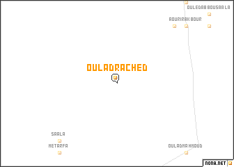 map of Oulad Rached