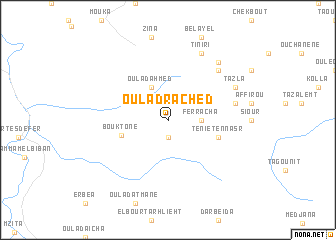 map of Oulad Rached