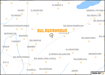 map of Oulad Rahmoun