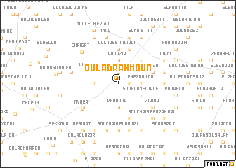 map of Oulad Rahmoun