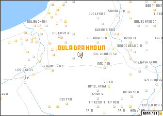 map of Oulad Rahmoûn