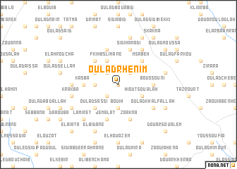 map of Oulad Rhenim