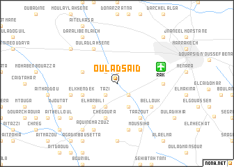 map of Oulad Saïd