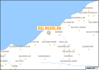 map of Oulad Salah