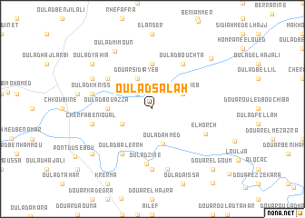 map of Oulad Salah