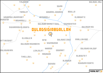 map of Oulad Sidi Abdallah