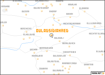 map of Oulad Sidi Ahmed