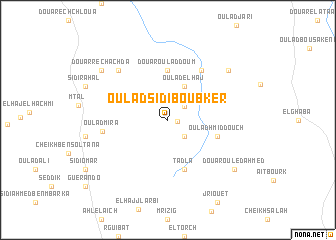 map of Oulad Sidi Boubker