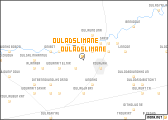 map of Oulad Slimane