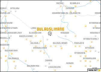 map of Oulad Slimane