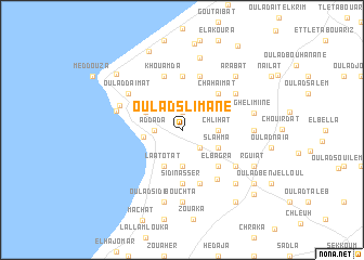 map of Oulad Slimane