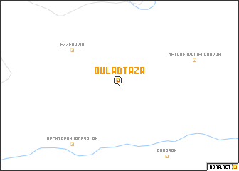 map of Oulad Taza