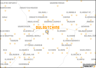 map of Oulad Tchine