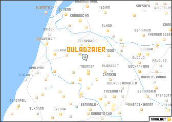 map of Oulad Zaïer