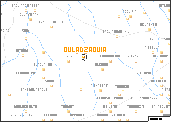 map of Oulad Zaouia