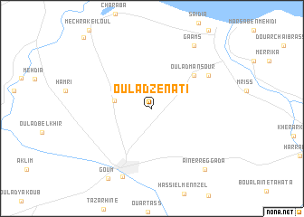 map of Oulad Zenati