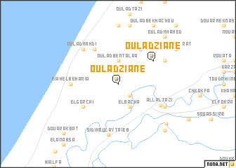 map of Oulad Ziane