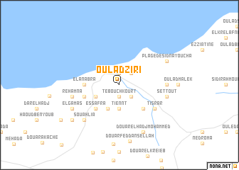 map of Oulad Ziri