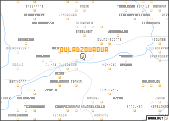 map of Oulad Zouaoua