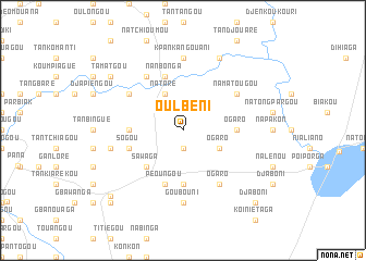 map of Oulbéni