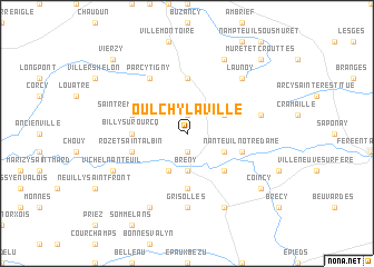 map of Oulchy-la-Ville