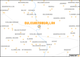 map of Ouled Ben Abdallah