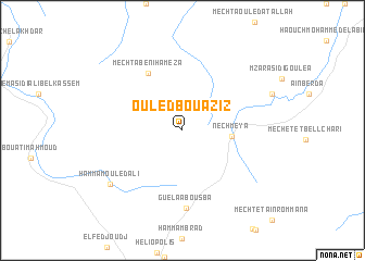 map of Ouled Bou ʼAziz