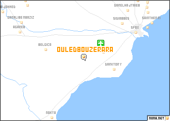 map of Ouled Bou Zerara