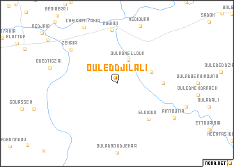 map of Ouled Djilali