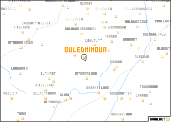 map of Ouled Mimoun