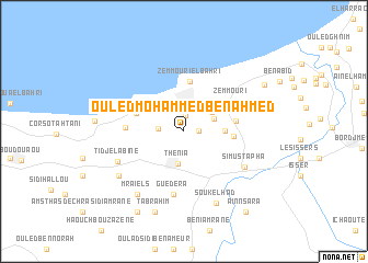map of Ouled Mohammed Ben Ahmed