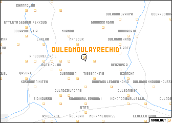 map of Ouled Moulay Rechid
