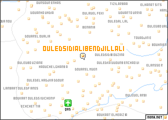 map of Ouled Sidi Ali Ben Djillali