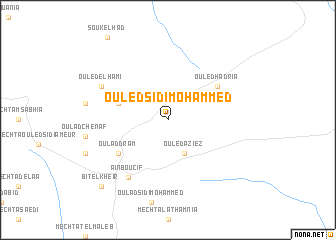 map of Ouled Sidi Mohammed