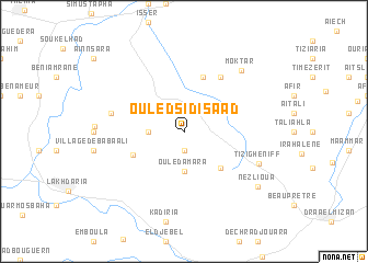 map of Ouled Sidi Saad