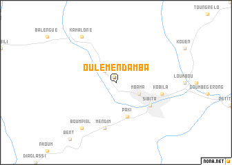 map of Oulemendamba