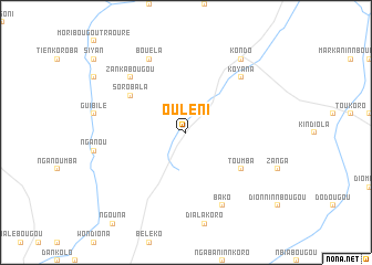 map of Ouléni