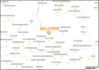 map of Oulifièna