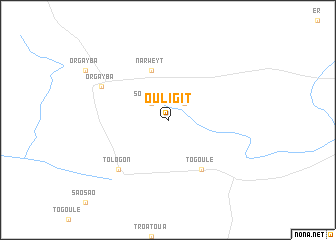 map of Ouligit